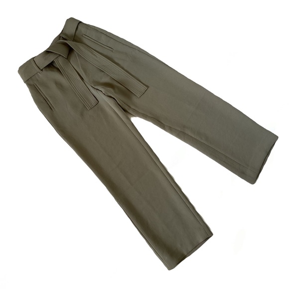 Aritzia Wilfred High waisted Crepe Tie Front Pant in Taupe Sz 2 - Picture 1 of 6